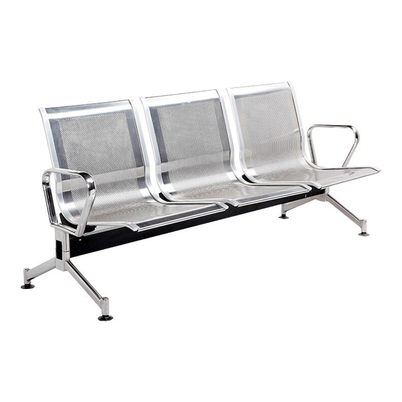 慧采云 办公家具优质不锈钢机场椅长排椅候车椅银行医院等候椅连排椅公共椅3人位