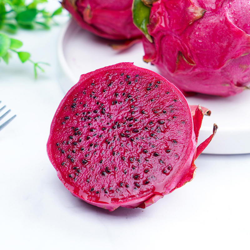 [熊猫鸟]云南 金都一号红心火龙果 净重2.8斤 大果 箱装 热带水果 当季新鲜水果高清大图