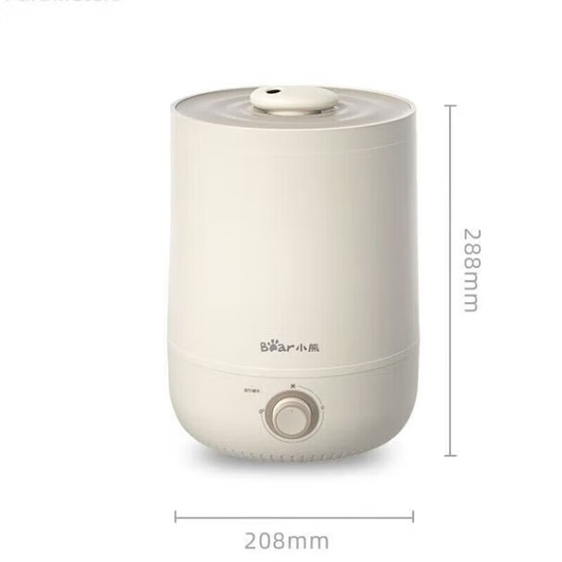 小熊(Bear)加湿器卧室轻音婴儿办公室桌面大容量家用空气加湿净化取暖器加湿伴侣 JSQ-C45U1-S01高清大图