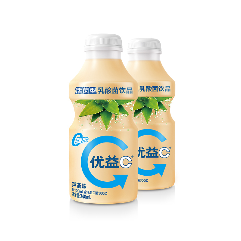 蒙牛 优益C 活菌型乳酸菌乳饮品 芦荟味 340ml