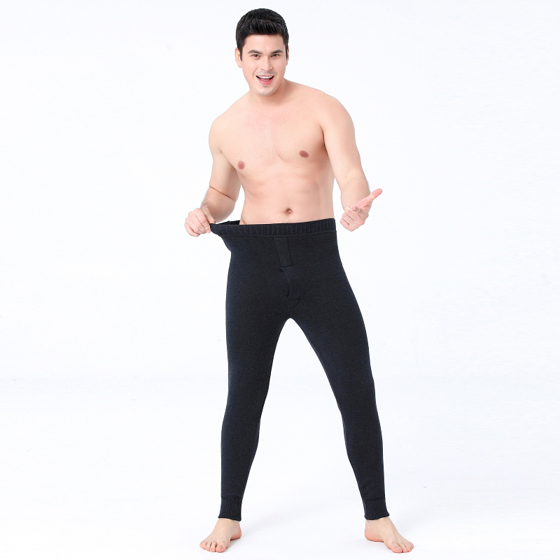 免费试穿 牧绒多斯羊羔绒加厚男女士羊毛裤全托保暖裤春秋打底裤中老年高腰棉裤2024冬装新款羊绒保暖裤男大码内穿毛裤加绒裤高清大图