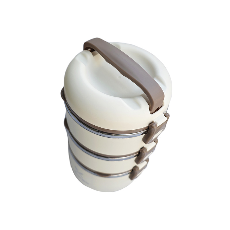 兰雅昀 304不锈钢保温可拆分三层饭盒 2.7L 个高清大图