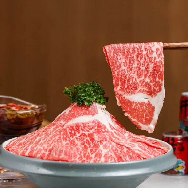 “恒都 国产清真和牛生鲜礼盒煎烤煎萃礼盒1420g ”高清大图