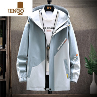 YANXU工装外套男春加绒加厚潮流韩版夹克潮牌青少年初中高中学生