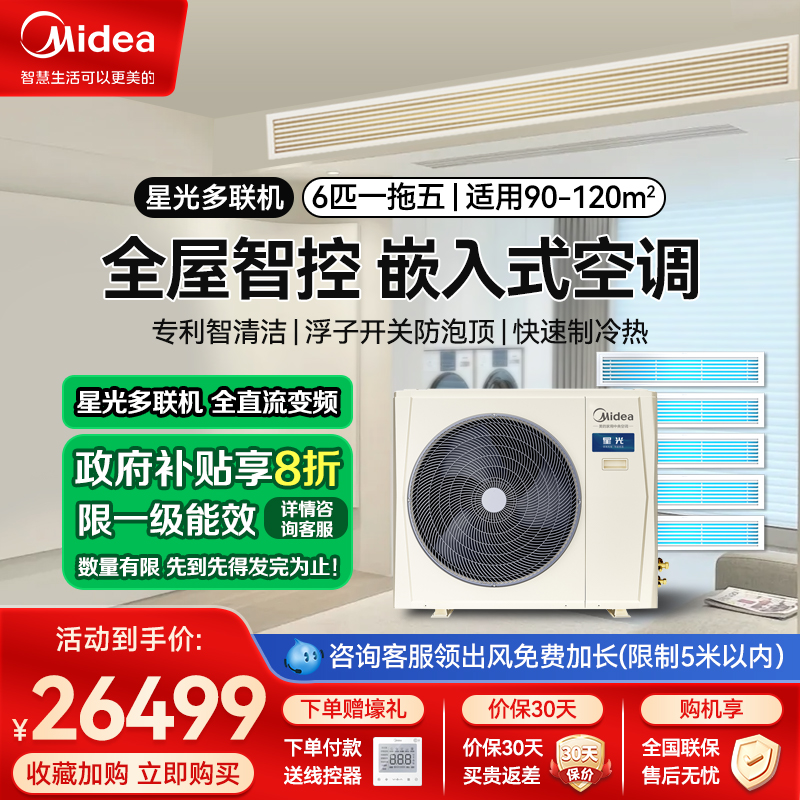 美的星光MDS-140W-D02-XG(GNX4-1)一拖五