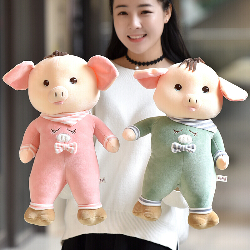 软体小猪抱枕羽绒棉娃娃粉猪大号毛绒玩具儿童玩偶送女友生日