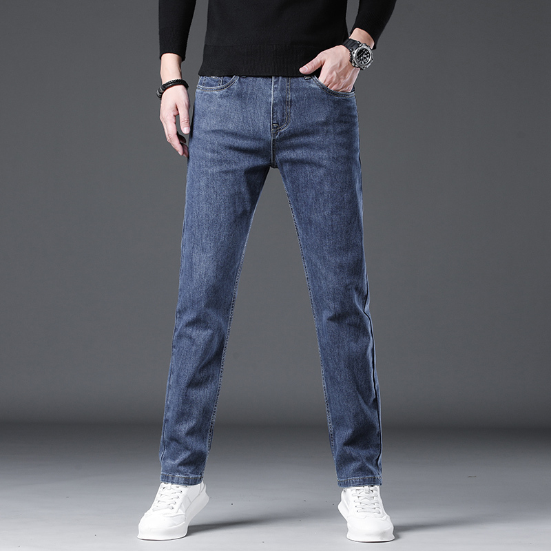 金盾(KIN DON)秋冬季牛仔裤男小脚修身裤子男韩版潮流休闲牛仔裤男潮牌