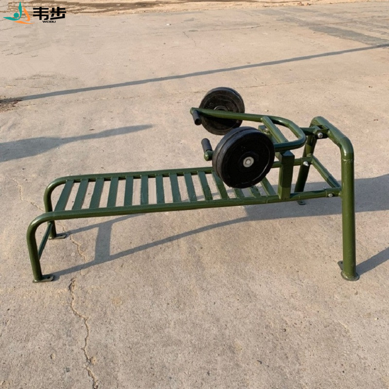 韦步WB3995腹肌推举训练器训练器材健身路径推举架卧推架腹肌板室外训练器材高清大图