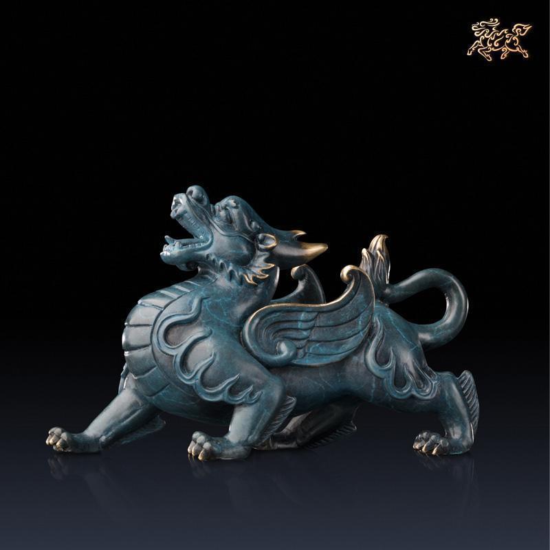 美帮汇全铜摆件《威猛貔貅(小号)》家居饰品 铜工艺品高清大图