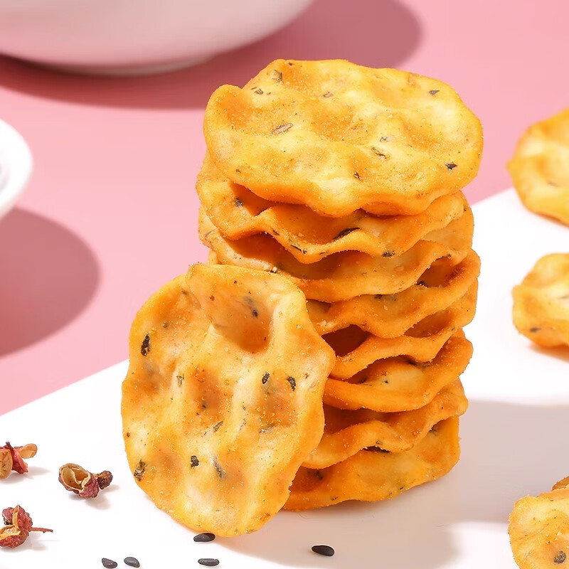 红谷林黑麦小石子饼藤椒味办公室解馋休闲食品传统糕点孕妇小零食高清大图