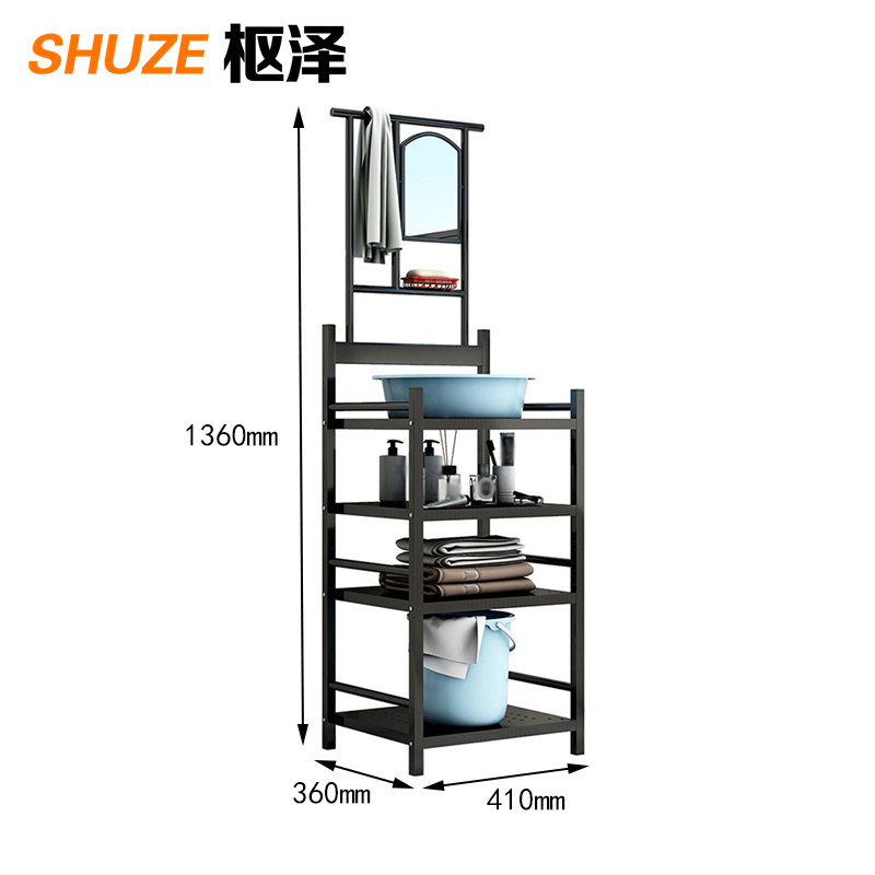 枢泽 置物架 脸盆架 三层 个