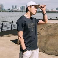 探路者（TOREAD）户外春夏18款男式运动休闲吸湿排汗印花圆领短袖T恤TAJG81747
