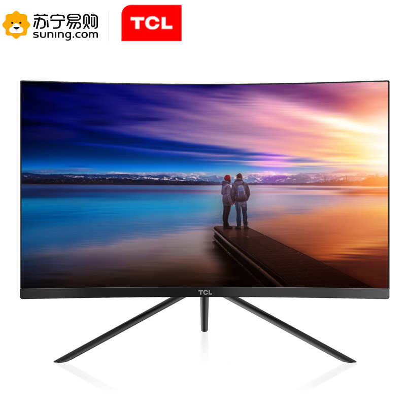 TCL 27英寸1800R曲面 微边框 广视角 抗蓝光不闪屏 全高清电竞显示器T27M7C