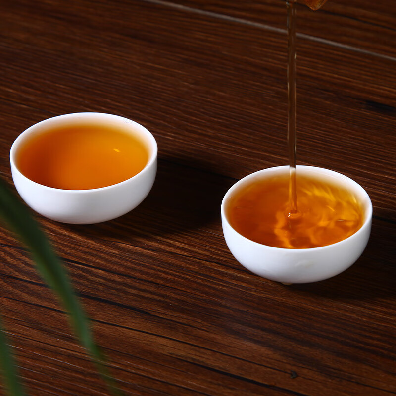 白沙溪 茶叶安化黑茶金花茯茶砖茶蓝印天茯茶礼盒装800g送礼袋高清大图