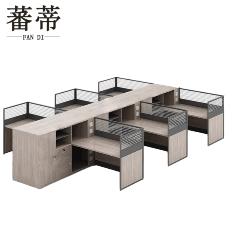 蕃蒂屏风工位3*4.2*1.1m(含柜)套图片