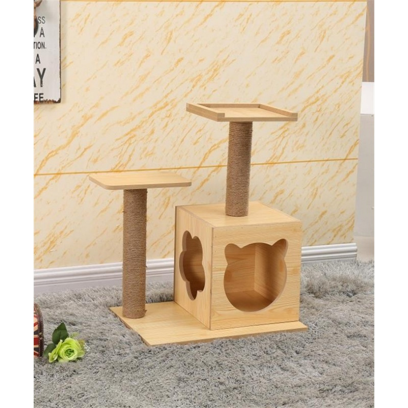 密度板猫爬架猫抓柱 猫咪用品剑麻猫爪板猫树猫玩具 猫窝（请先与客服确认再）