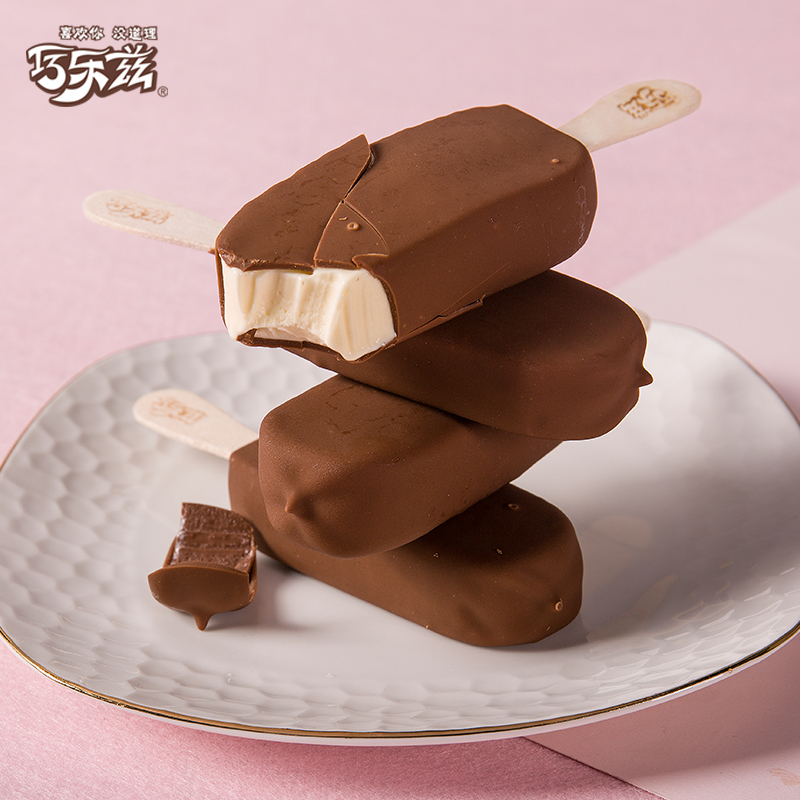 [五个农民甄选]选伊利巧乐兹绮炫雪糕冰淇淋巧克力+香草口味 黑加仑巧+开心果口味 水蜜桃巧克力脆皮+覆盆子酸奶口味15