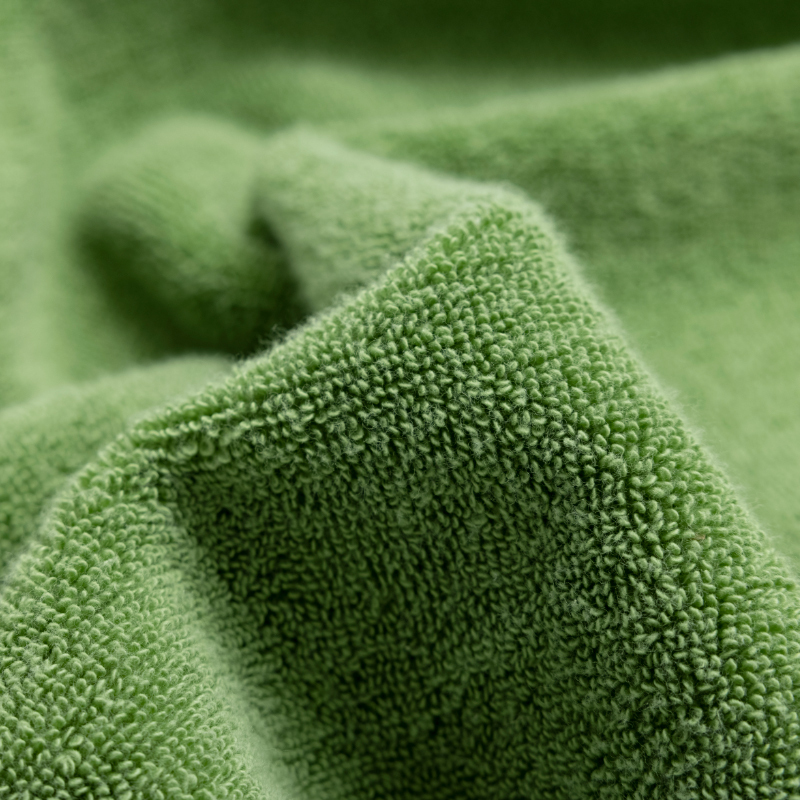 洁玉(Jeyu)愈.云上彩虹三套巾A款DSJ-2301轻柔款毛巾*2条(嫩橘绿+橄榄石绿)+轻柔款浴巾*1条(芽绿)高清大图