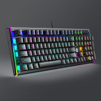 HP/惠普GK600F周边发光机械键盘游戏键盘吃鸡背光键盘笔记本办公网吧赛博朋克有线外接104全键混光茶轴