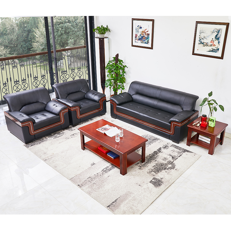 三金鑫 办公家具办公沙发现代简约商务定制沙发会客办公室沙发商务接待会客高清大图