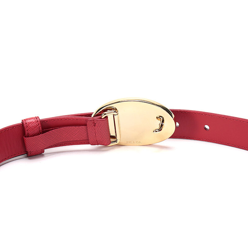 prada普拉达女士牛皮板扣式皮带腰带1cc277053
