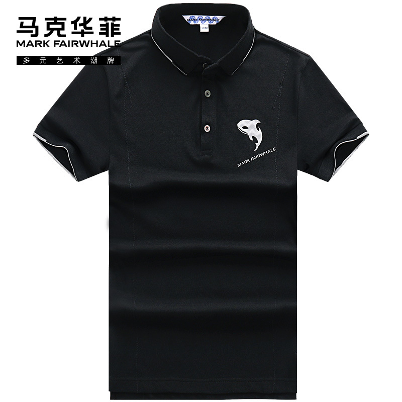马克华菲polo衫短袖2022夏季新款潮流简约时尚保罗休闲上衣