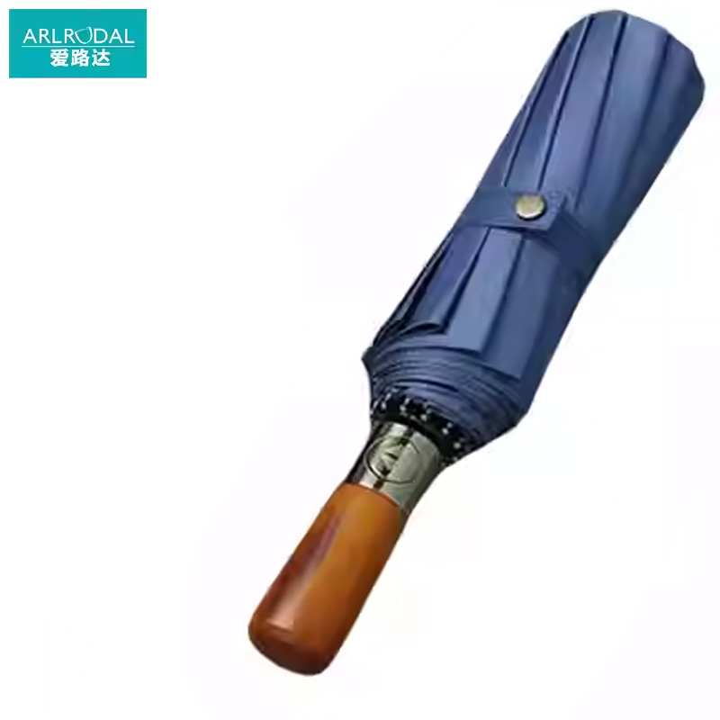 爱路达 商务雨伞三折自动伞+伞袋12骨 ALT9/把高清大图