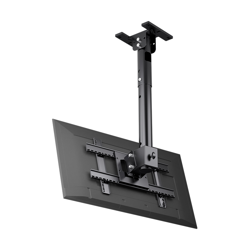 液晶电视机吊架伸缩旋转奶茶店悬空支架悬挂双屏吊顶吊装挂架