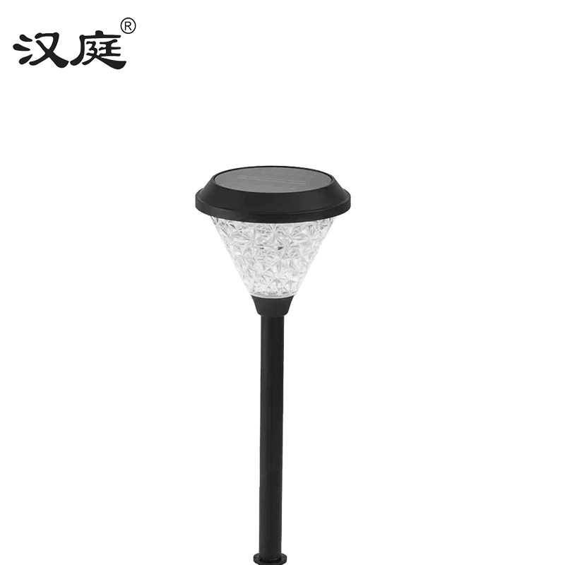 汉庭 圆形太阳能地插灯 245*740mm-白光暖光高清大图