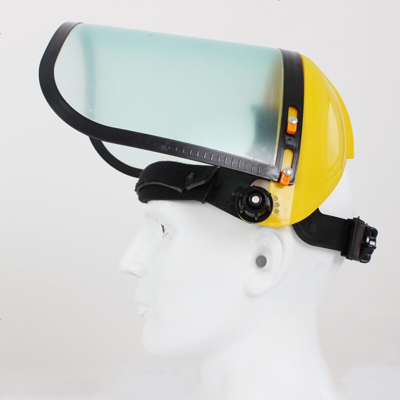 定制透明防护面罩安全帽面屏面具打磨防冲击防飞溅隔热防护面具