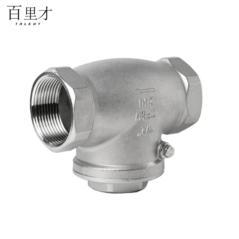 不锈钢卧式止回阀H14W-16P DN80 个高清大图