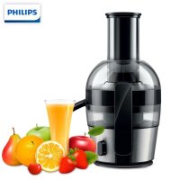 飞利浦（Philips） 榨汁机 家用大口径电动防滴漏便携式迷你果汁机(HR1871系列) HR1863/00金属质感