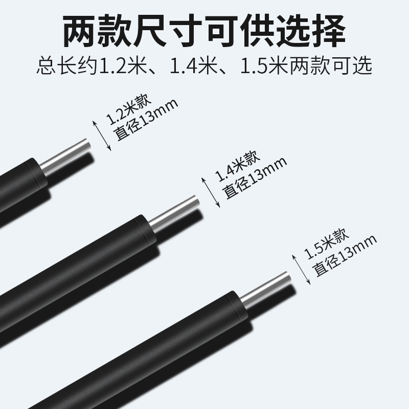 闪电客纯色1.4m天幕支撑杆帐篷撑杆简易帐篷延伸门支架镀锌铁杆2根_1.2m门厅杆低于1.25m高度帐篷适用