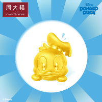 周大福 迪士尼经典系列 唐老鸭呆萌鸭头 定价足金金转运珠/吊坠/配绳