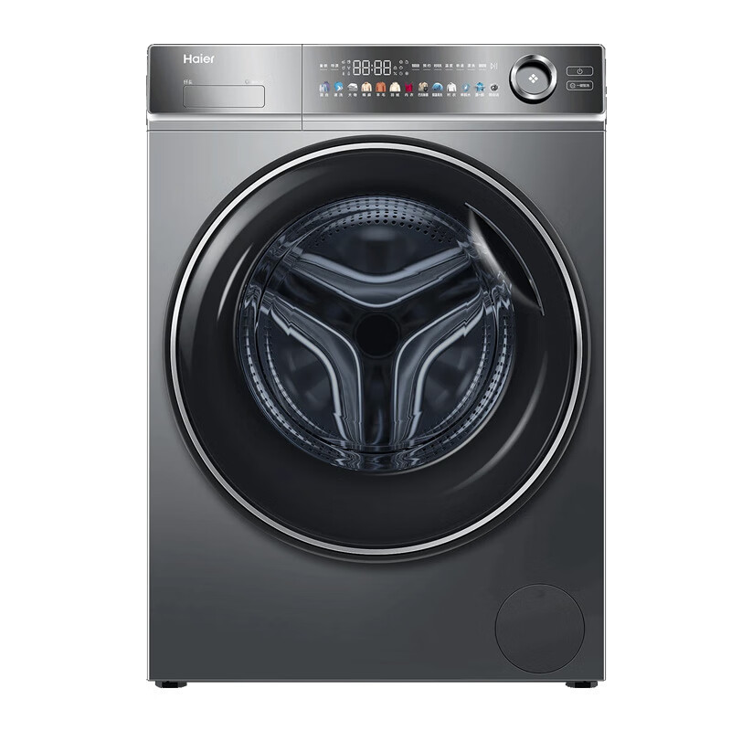 国补链接海尔(Haier)XQG100-BD14356L滚筒洗衣机精华洗2.0直驱变频超薄平嵌新品极夜灰