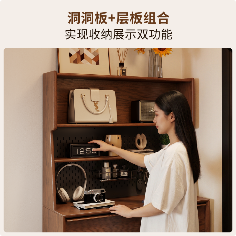实木超薄翻斗鞋柜家用门口玄关柜客厅阳台收纳储物柜小户型高清大图