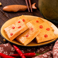 满300减210[三只松鼠_老爹鱼豆腐180g]零食烧烤味鱼豆腐豆干/豆制品零食 袋装