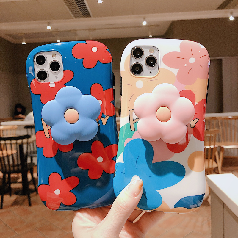 火豹韩风泫雅花朵iphoe11m苹果s手机壳r小蛮腰p支架硅胶8p女 xr小蛮腰