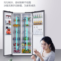海尔523L双开对开门 超薄嵌入式 电冰箱 家用变频大容量 风冷无霜BCD-523WGHSSEDGH
