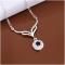 N498 Women Silver Necklace 镀925纯银女项链日韩版锁骨链潮人送女朋友七夕情人节礼物