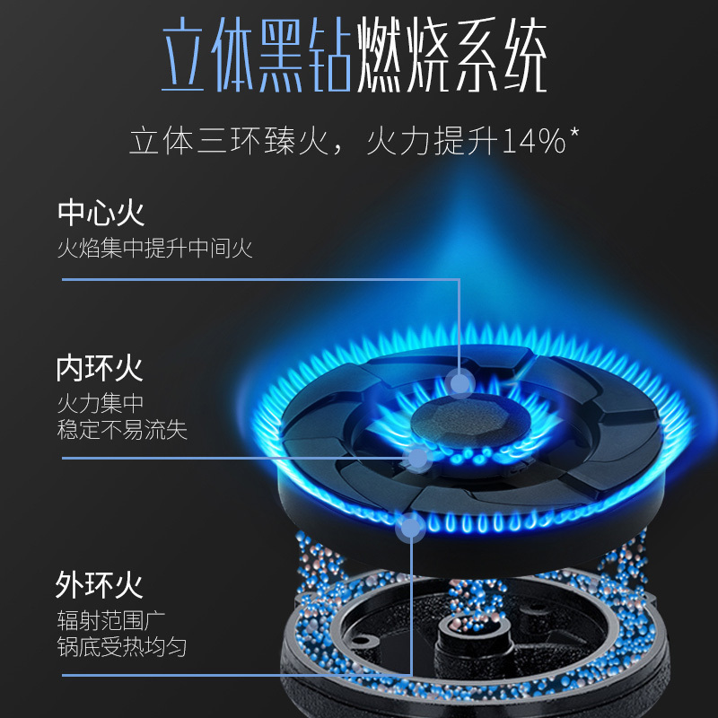 [国补20%]帅康(sacon)82C燃气灶电子定时5.0kW大火力嵌入式双眼灶钢化玻璃家用打火炉具双灶台式煤气灶天然气
