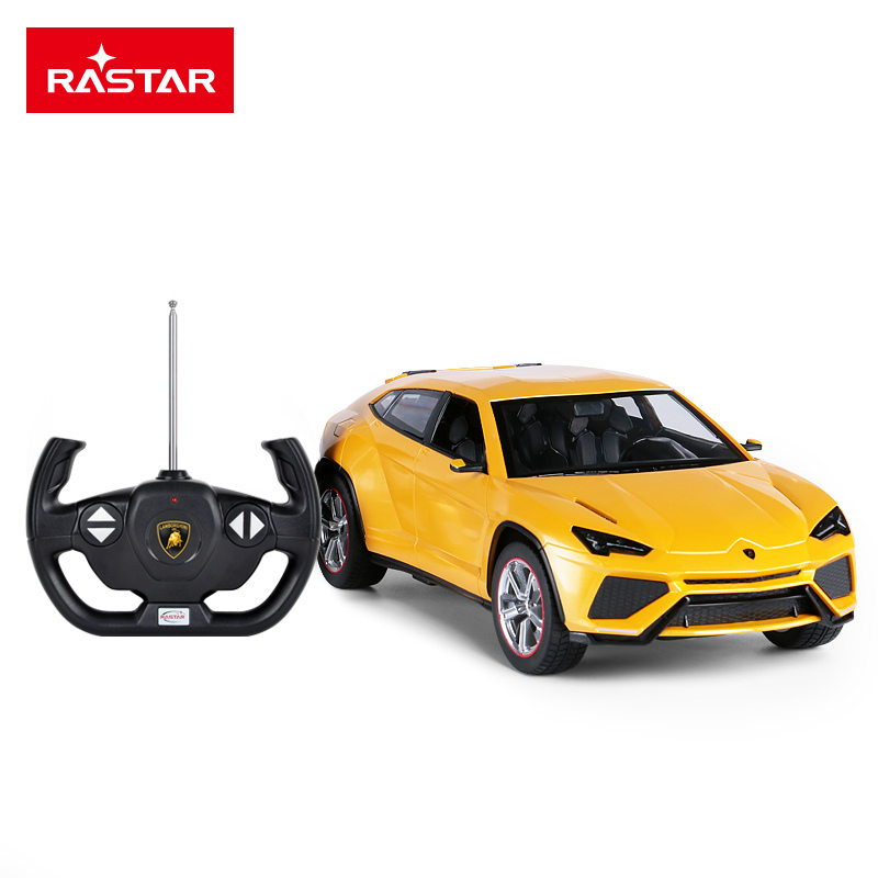 星辉(Rastar)1:14兰博基尼SUV遥控车USB充电儿童玩具遥控汽车73060黄色
