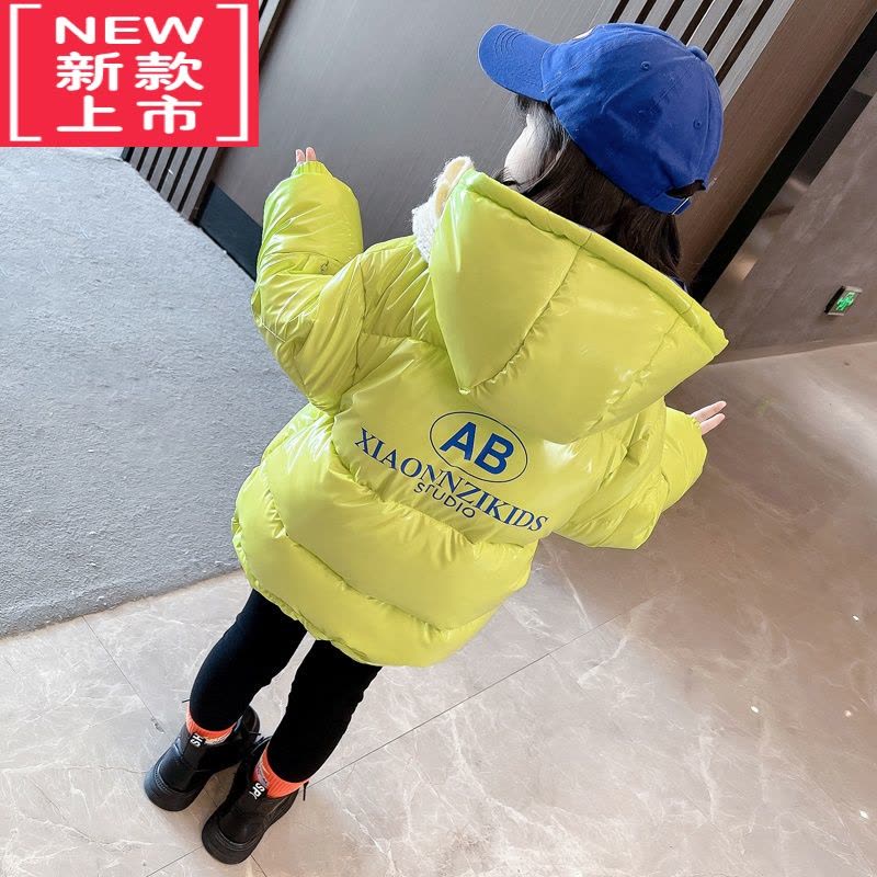 可莉允2022秋冬新款女小童免洗羽绒棉棉服连帽加厚保暖女宝宝棉袄外套图片