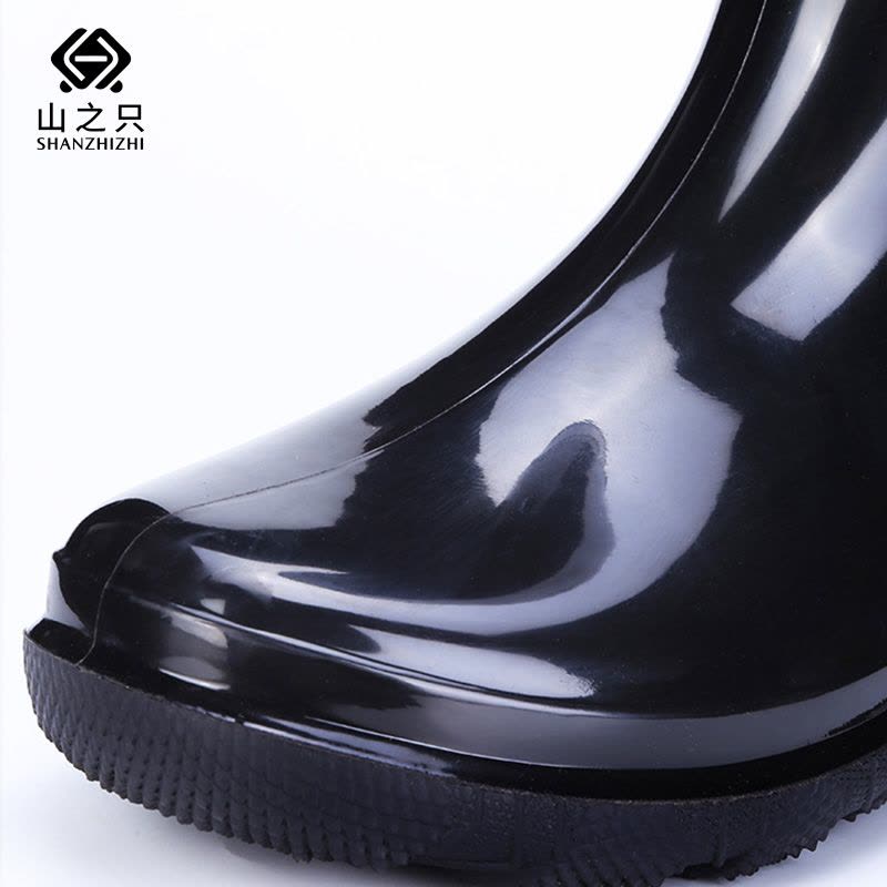 山之只 高筒雨靴加绒 39-46码 双.图片