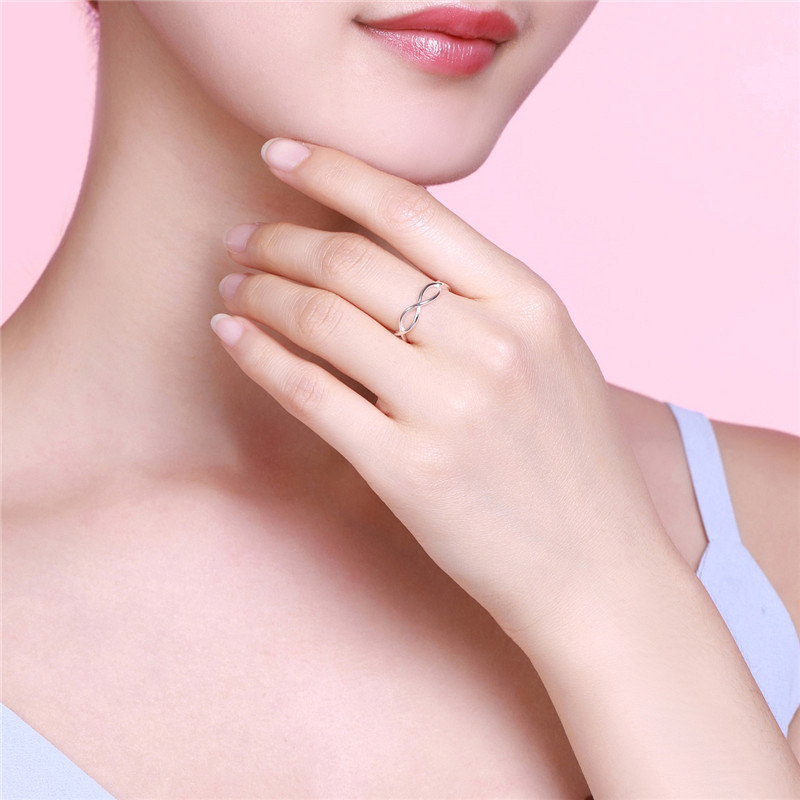 DTOTO 欧美极简气质指环S925纯银女戒指