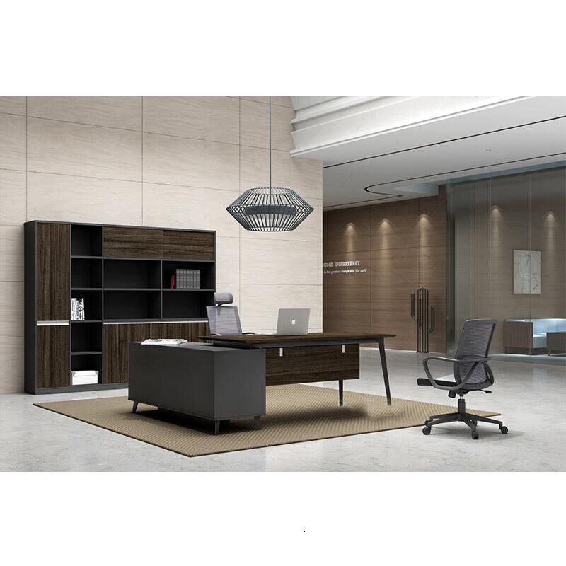 北京德诚和精诚系列现代简约老板桌办公桌经理桌板式大班台主管桌总裁桌高清大图