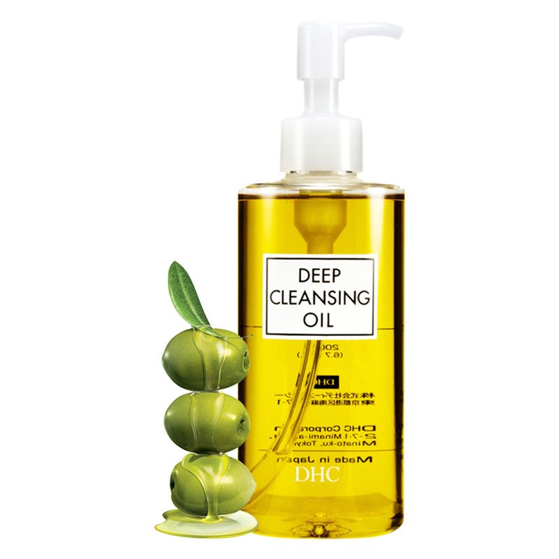 日本dhc橄榄卸妆油 深层清洁去黑头去角质脸眼唇卸妆液200ml