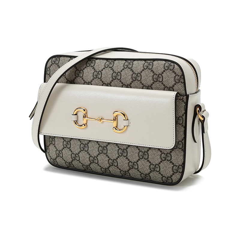 gucci马衔扣1955系列小号肩背包男女通用单肩斜挎包白色64545492tcg