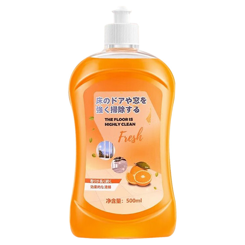 沫檬地板清洁剂杀菌强效去污持久留香果橙香500ml*1瓶(包装随机)