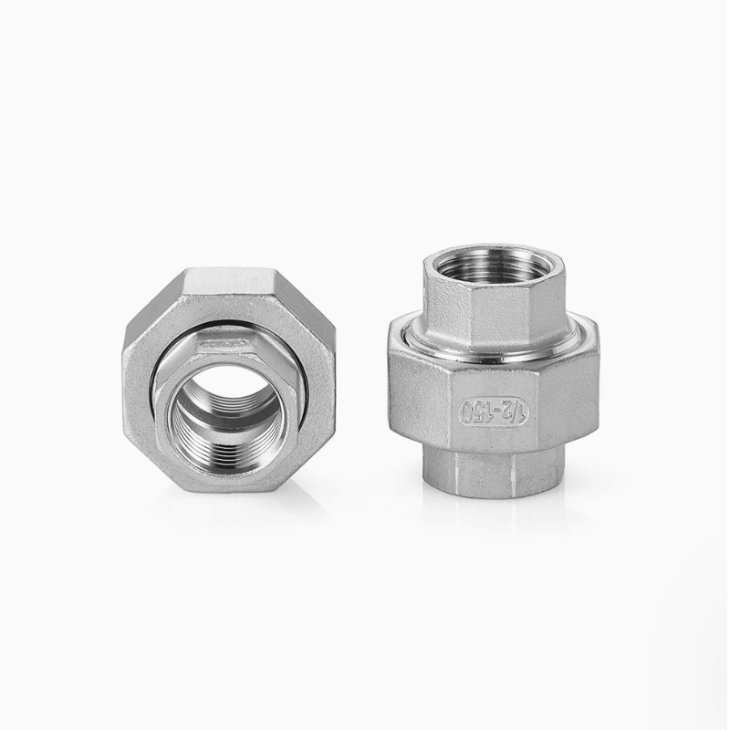 兴酉 不锈钢内牙活接 DN80 个高清大图